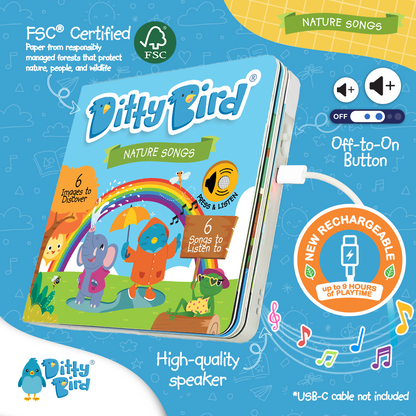 Ditty Bird-Nature Songs | USB-C Rechargeable