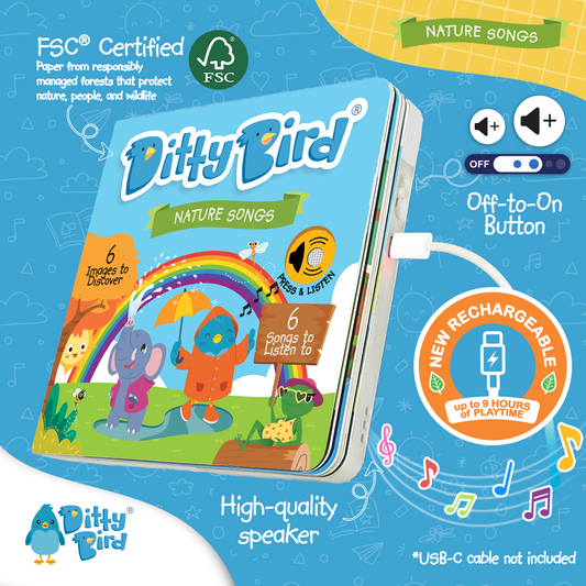 Ditty Bird-Nature Songs | USB-C Rechargeable