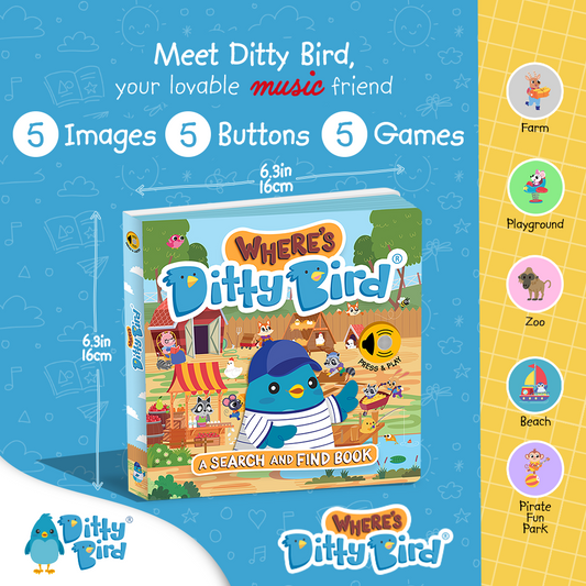 Ditty Bird-NEW! Where's Ditty Bird? Search & Find | USB-C Rechargeable