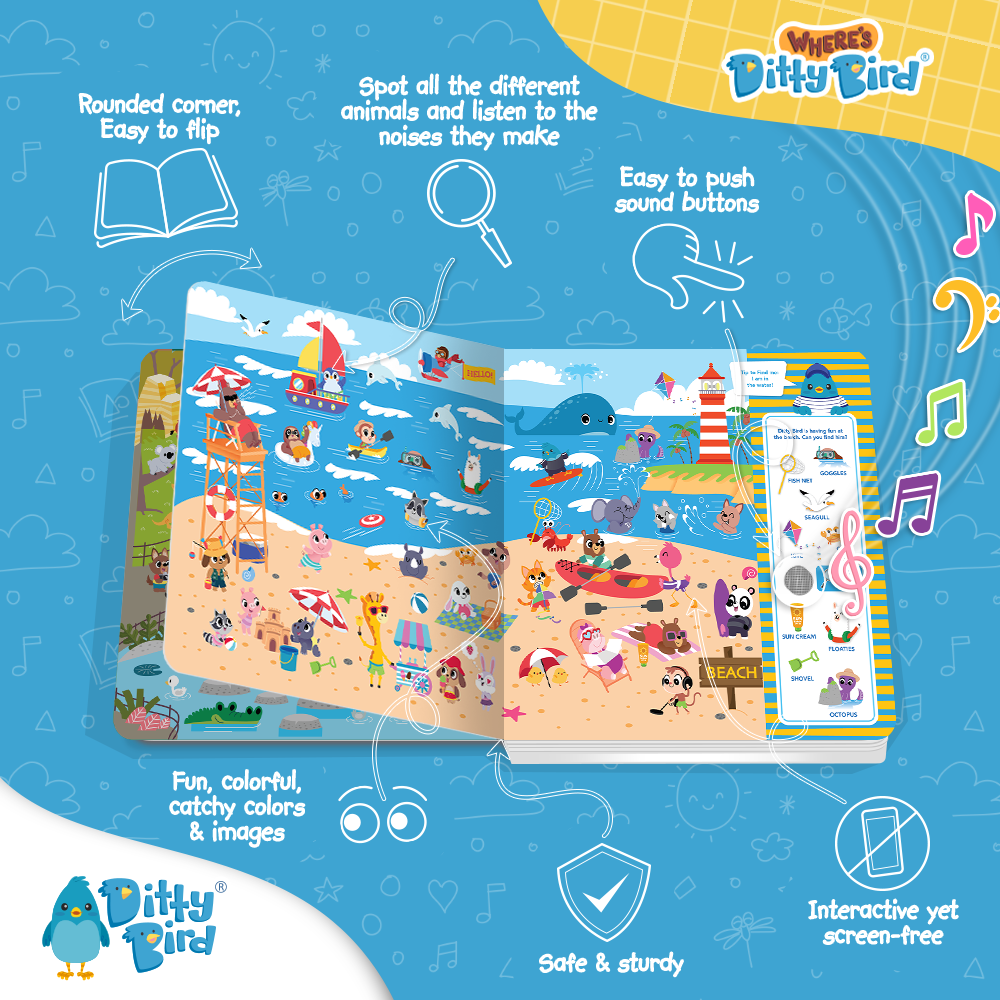 Ditty Bird-NEW! Where's Ditty Bird? Search & Find | USB-C Rechargeable