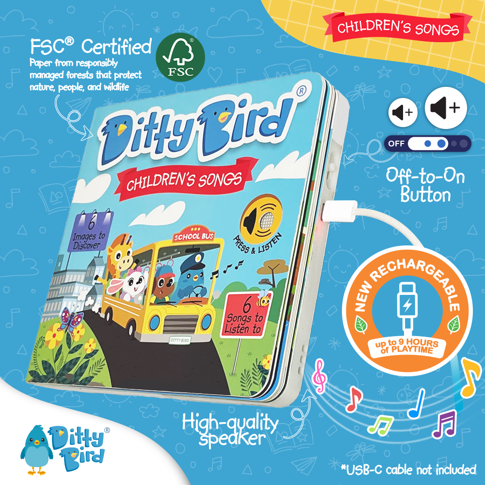 Ditty Bird-Children's Songs | USB-C Rechargeable