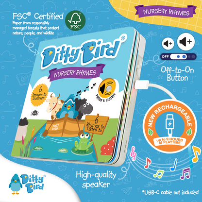 Ditty Bird-Nursery Rhymes | USB-C Rechargeable
