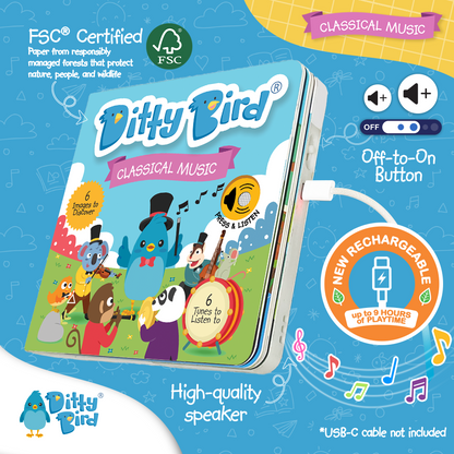 Ditty Bird-Classical Music | USB-C Rechargeable