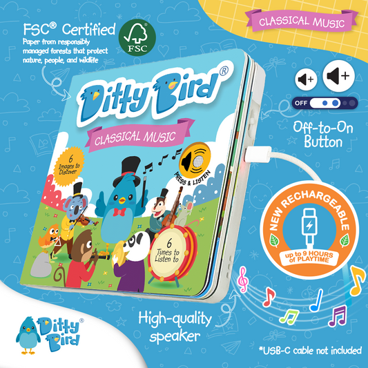 Ditty Bird-Classical Music | USB-C Rechargeable