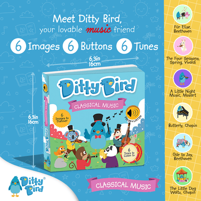 Ditty Bird-Classical Music | USB-C Rechargeable