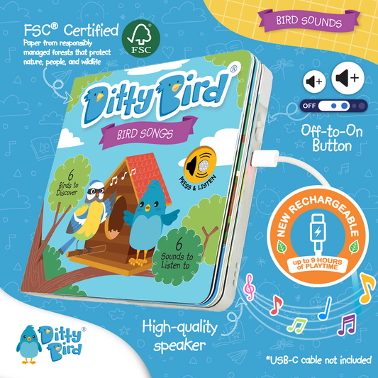 Ditty Bird-Bird Songs | USB-C Rechargeable