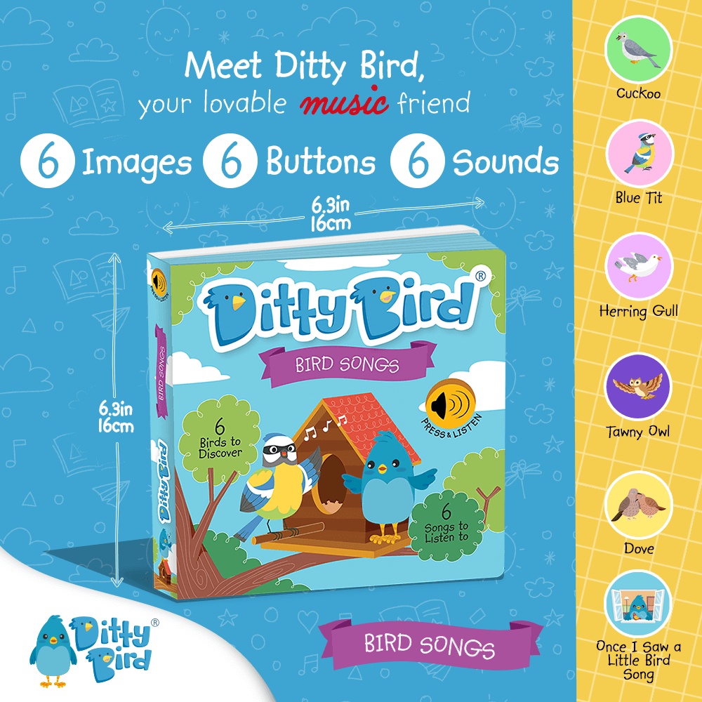 Ditty Bird-Bird Songs | USB-C Rechargeable