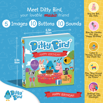 Ditty Bird-Happy Birthday | USB-C Rechargeable