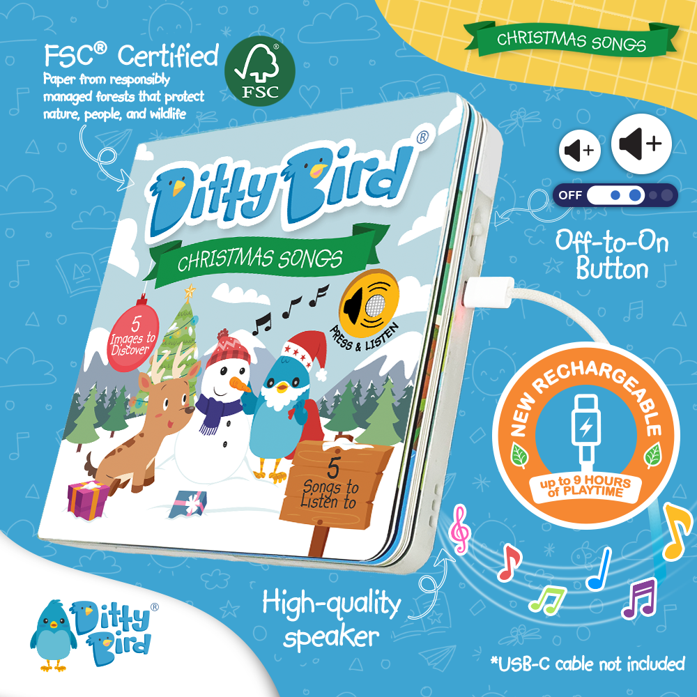 Ditty Bird-Christmas Songs | USB-C Rechargeable