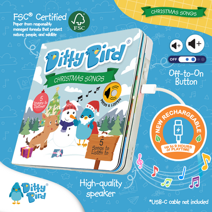 Ditty Bird-Christmas Songs | USB-C Rechargeable