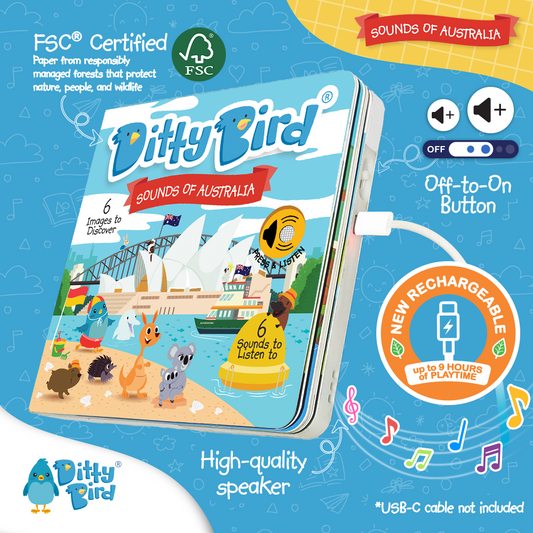 Ditty Bird-Sounds of Australia | USB-C Rechargeable
