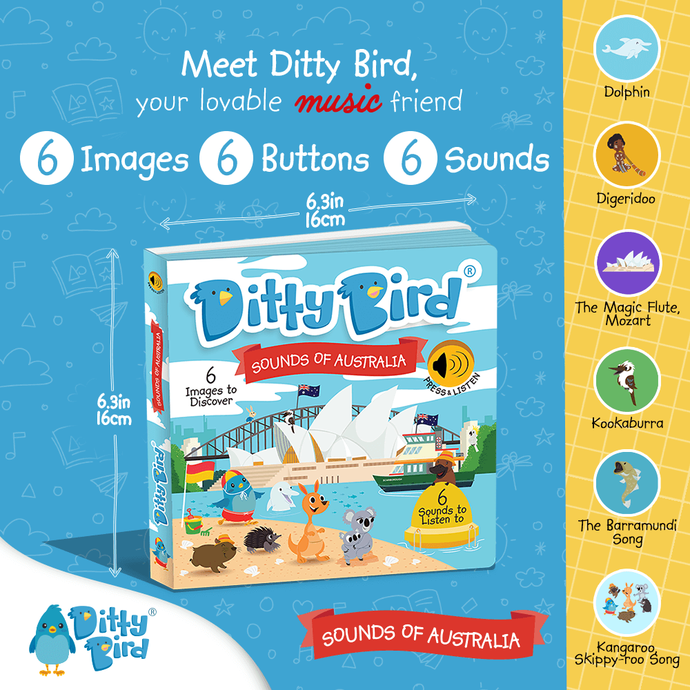 Ditty Bird-Sounds of Australia | USB-C Rechargeable