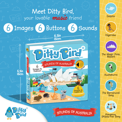 Ditty Bird-Sounds of Australia | USB-C Rechargeable