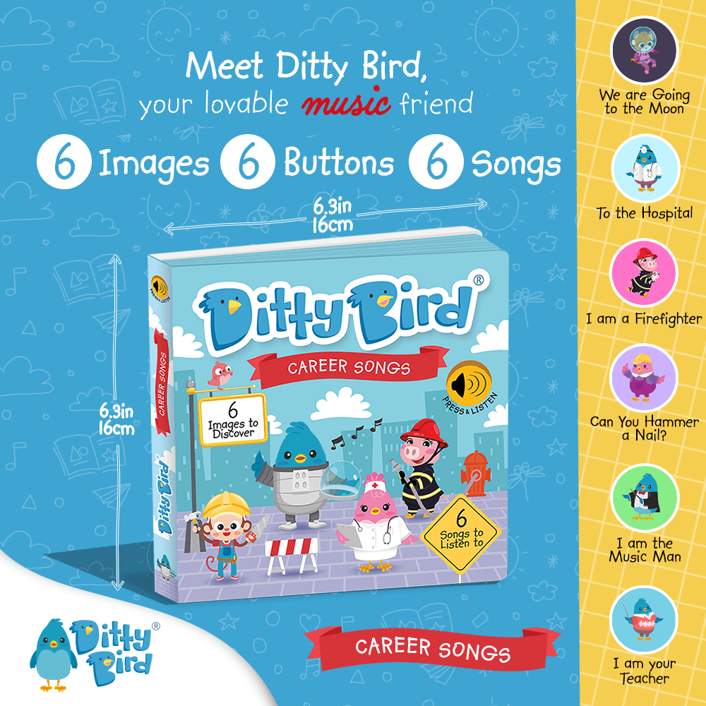 Ditty Bird-When I Grow Up Songs | USB-C Rechargeable