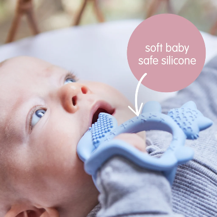 b.box-wrist teether - lullaby blue