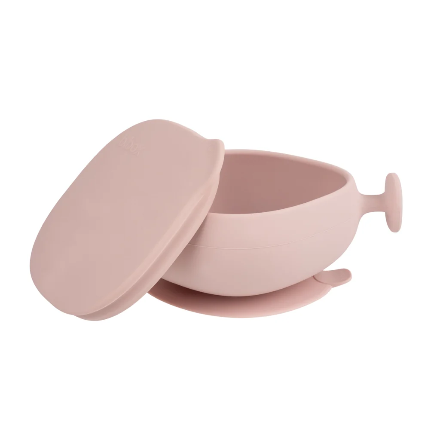 b.box-silicone bowl + lid - blush