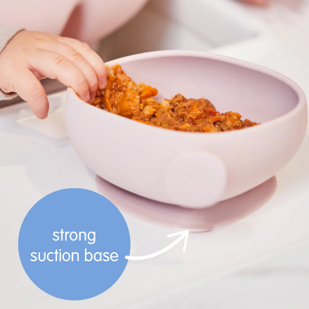 b.box-silicone bowl + lid - blush