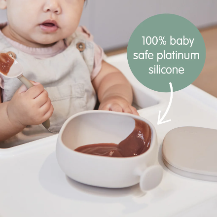 b.box-silicone bowl + lid - blush