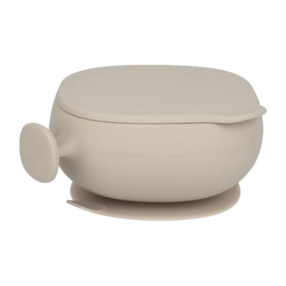 b.box-silicone bowl + lid - latte