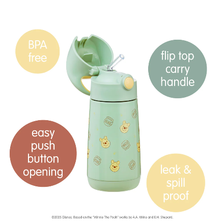 b.box-Disney - 350mL insulated drink bottle - Winnie The Pooh