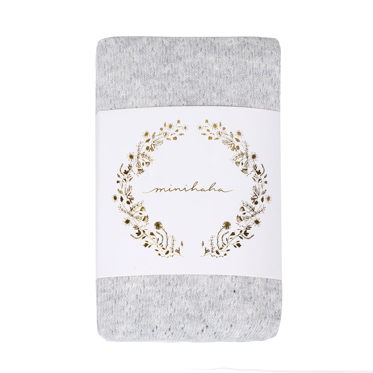 Minihaha-GREY MARL POINTELLE TIGHTS