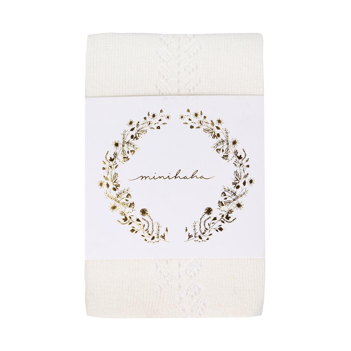Minihaha-IVORY OPEN WORK TIGHTS