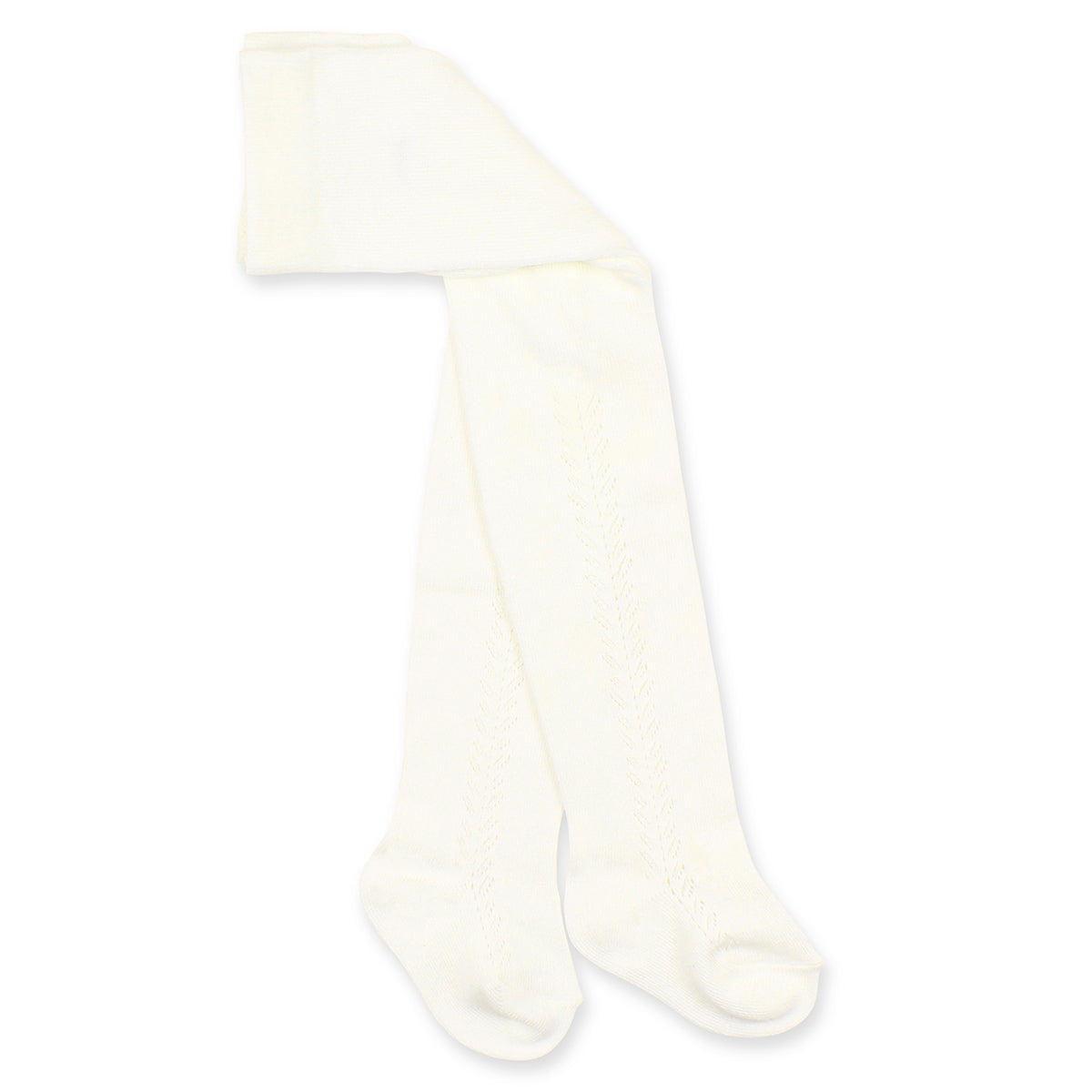 Minihaha-IVORY OPEN WORK TIGHTS