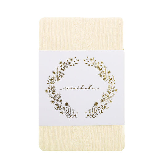 Minihaha-ALMOND OPEN WORK TIGHTS