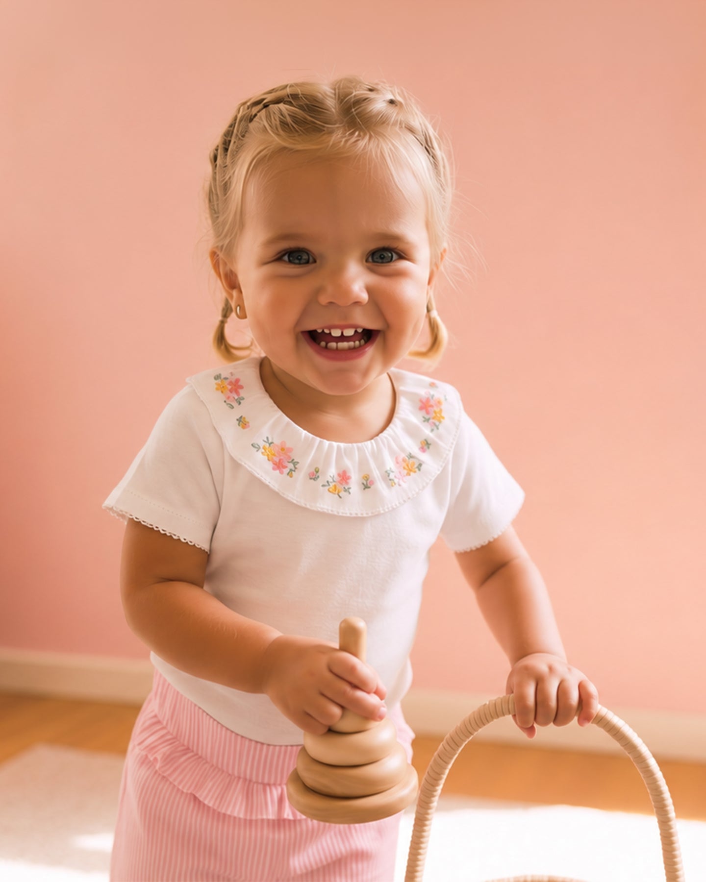 Bebe by Minihaha-WILLA ORGANIC EMB. COLLAR BODYSUIT