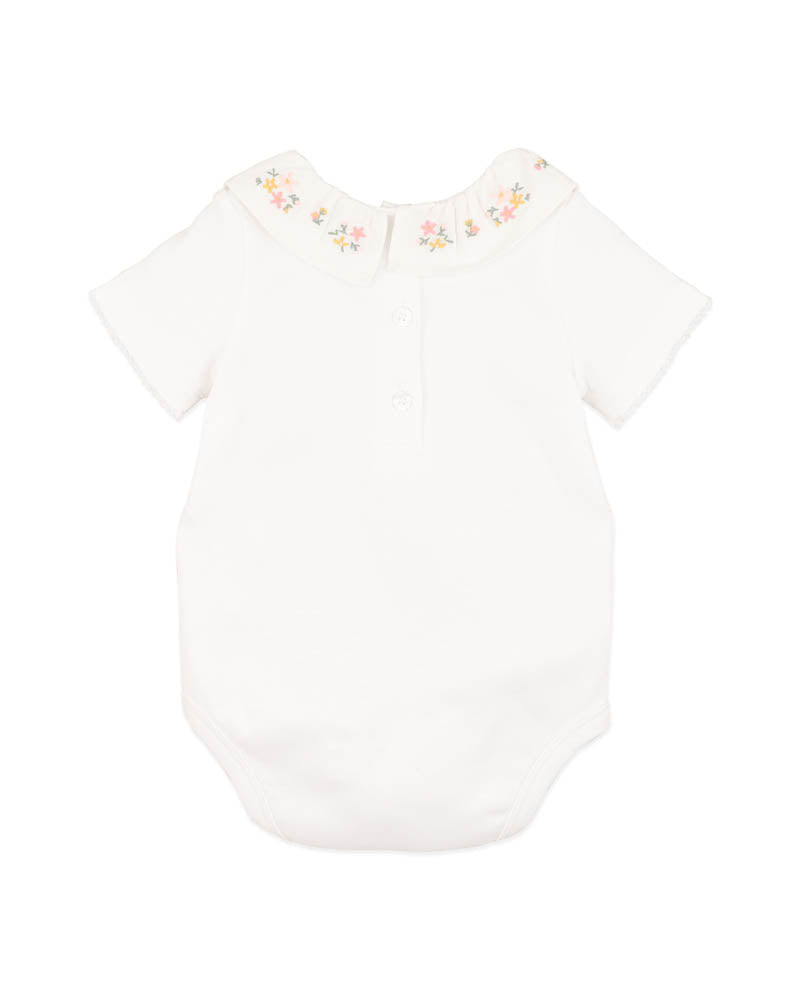 Bebe by Minihaha-WILLA ORGANIC EMB. COLLAR BODYSUIT