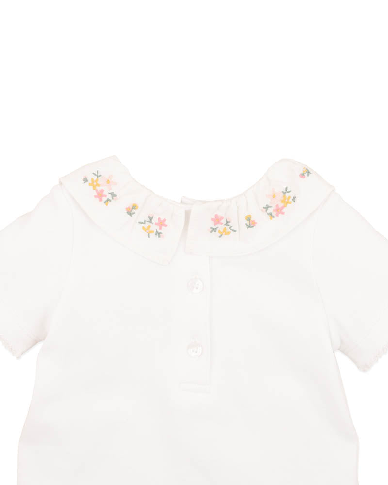 Bebe by Minihaha-WILLA ORGANIC EMB. COLLAR BODYSUIT