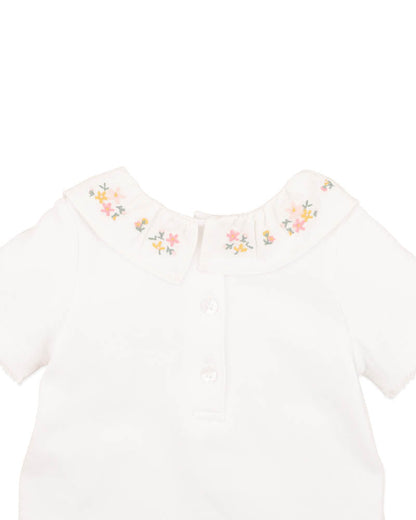 Bebe by Minihaha-WILLA ORGANIC EMB. COLLAR BODYSUIT