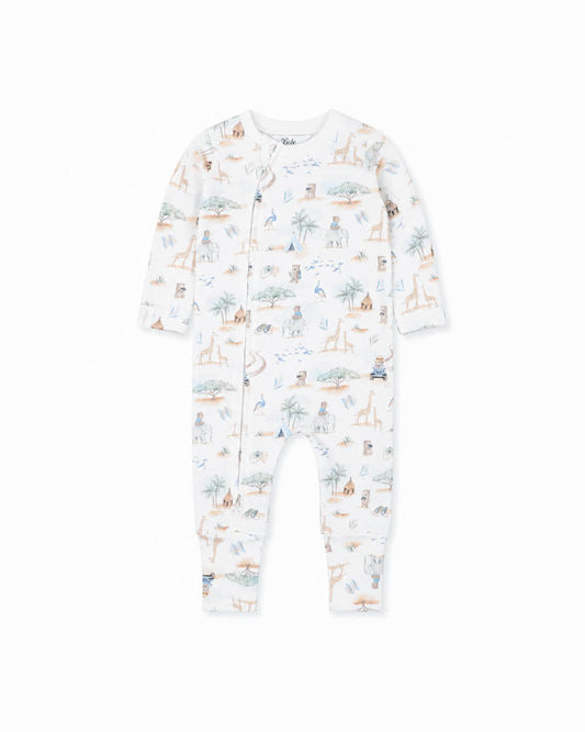 Bebe by Minihaha-BRADY ORGANIC LS ZIPSUIT