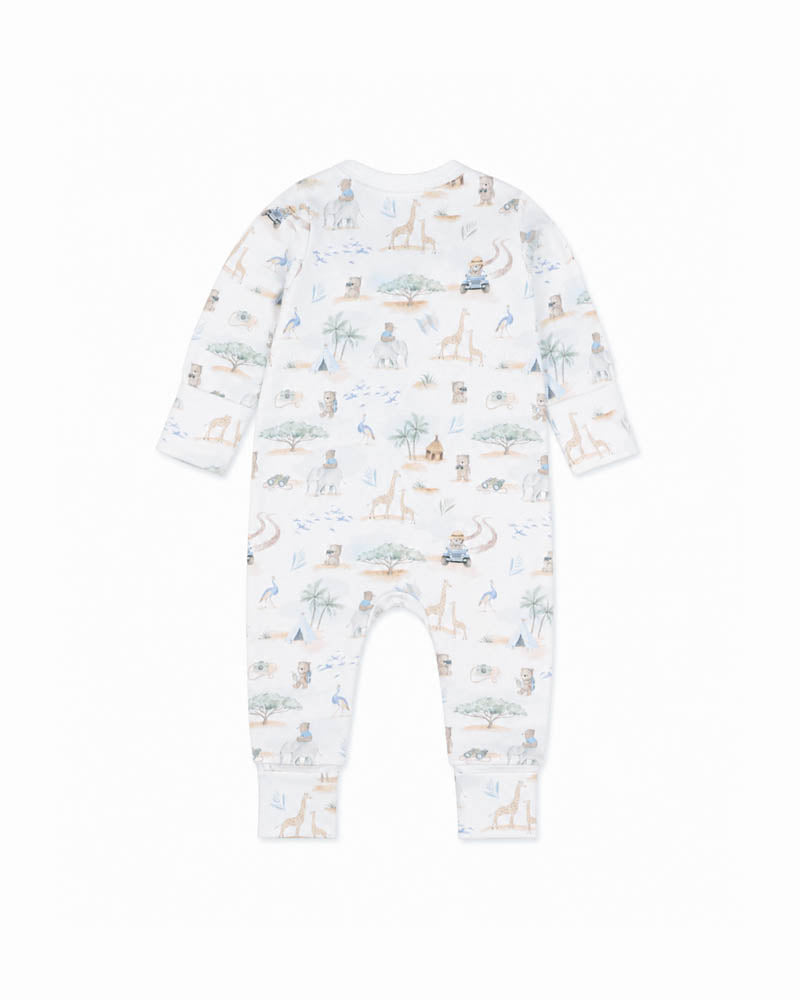 Bebe by Minihaha-BRADY ORGANIC LS ZIPSUIT