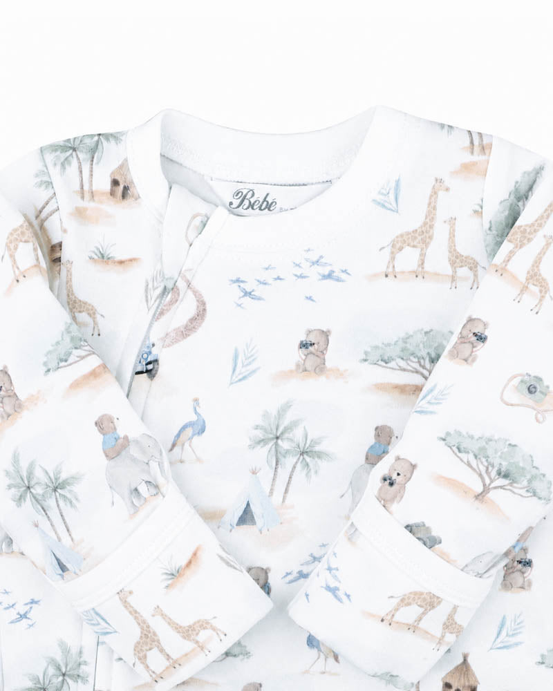 Bebe by Minihaha-BRADY ORGANIC LS ZIPSUIT