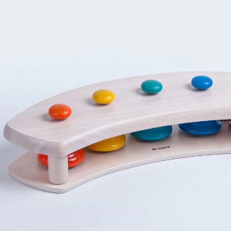 Playme-Pat Bells 5 Tones Bell Set with Stand – 5 Bells + 1 Stand | Musical Toy for Kids