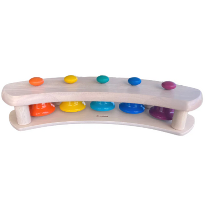 Playme-Pat Bells 5 Tones Bell Set with Stand – 5 Bells + 1 Stand | Musical Toy for Kids