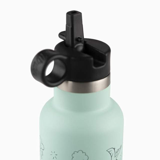 Citron-Little Big Water Bottle - QR-Enabled Lost-Proof 350ml - Dino