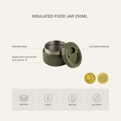 Citron-Small Thermal Food Jar - 250ml