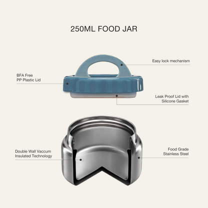 Citron-Small Thermal Food Jar - 250ml