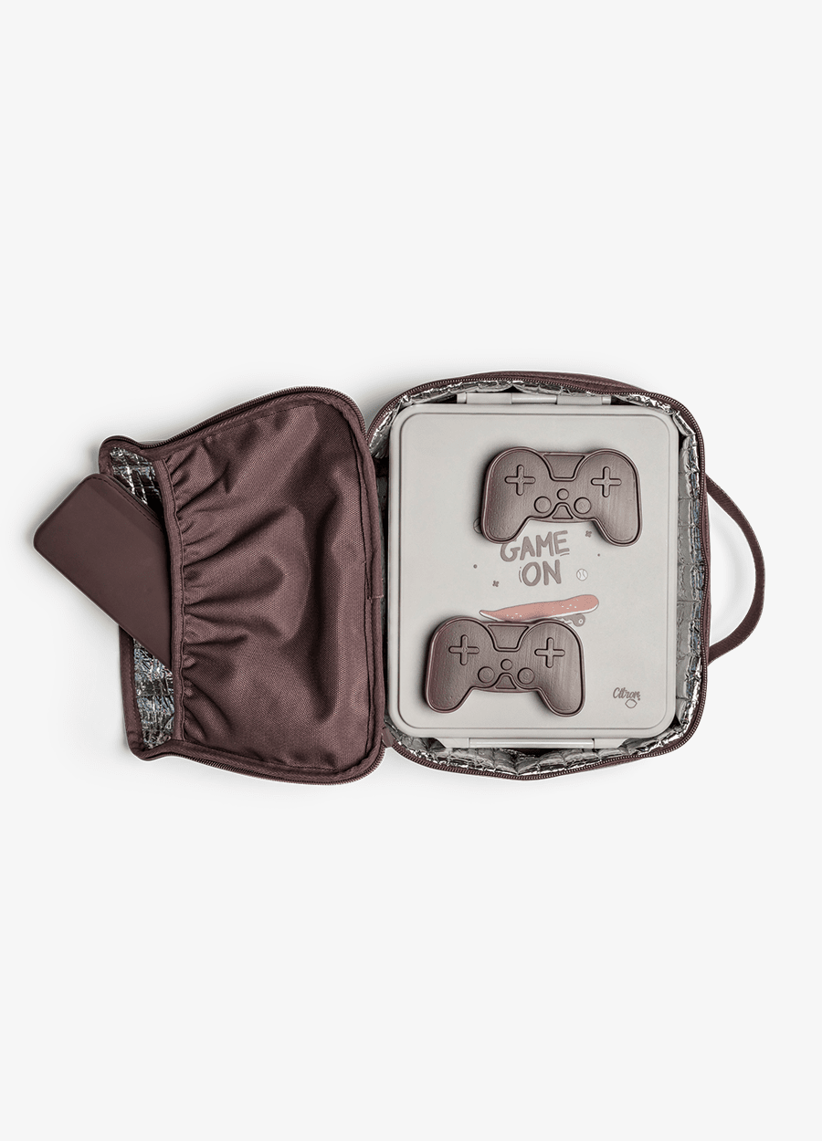 Citron-Insulated Square Lunch bag - Cool Kid