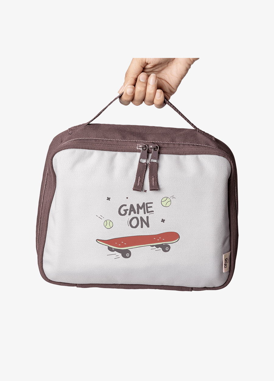 Citron-Insulated Square Lunch bag - Cool Kid