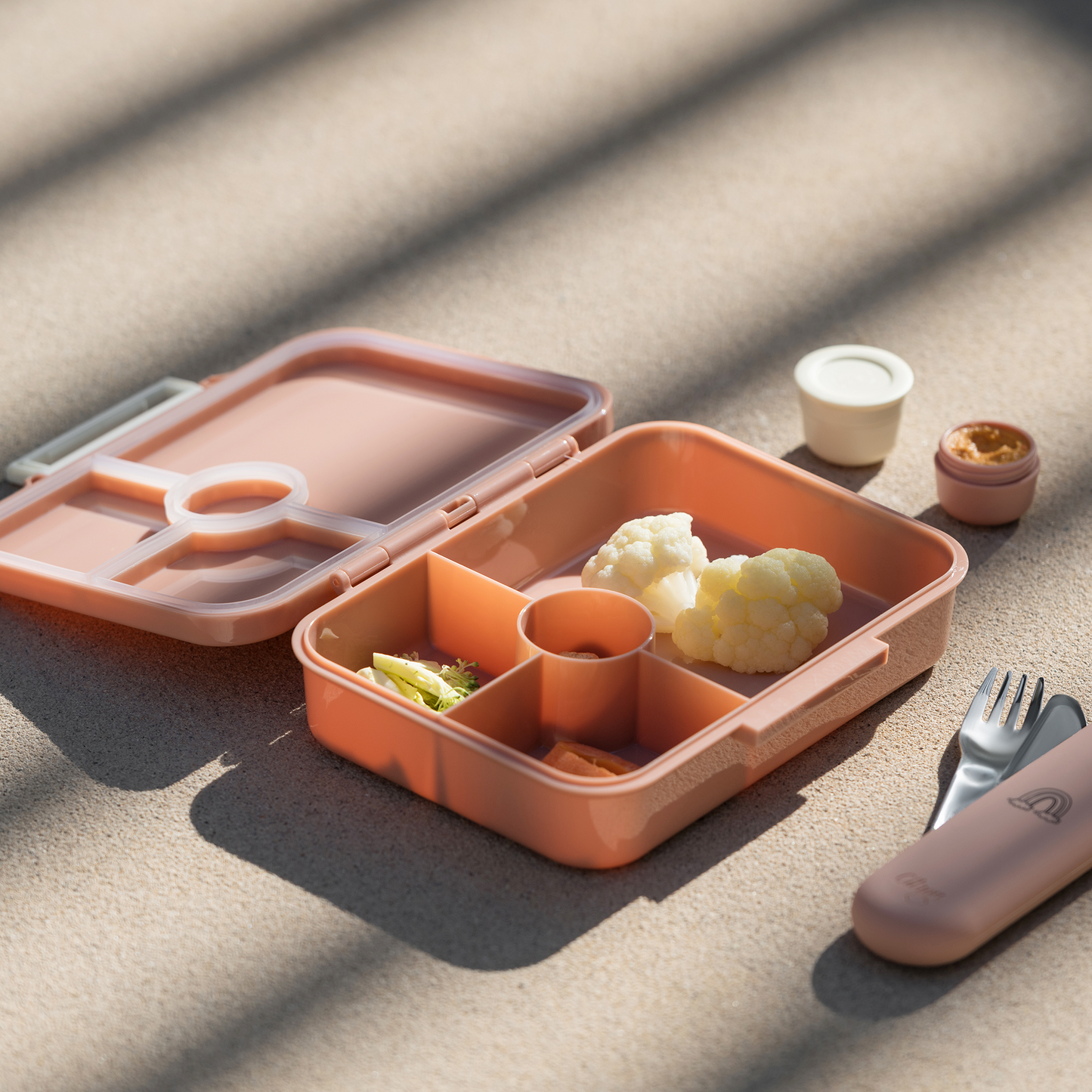 Citron-Incredible Tritan Lunch Box - 4 Compartments - Blush Pink
