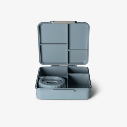 Citron-Grand Lunch Box - 4 Compartments - Spaceship Dusty Blue + Food Jar