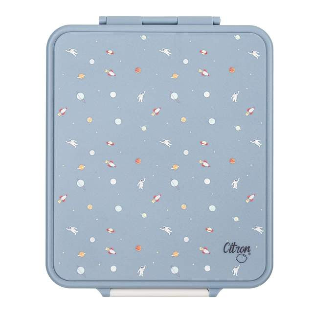Citron-Grand Lunch box - 4 compartments with Hot Food Jar - Spaceship