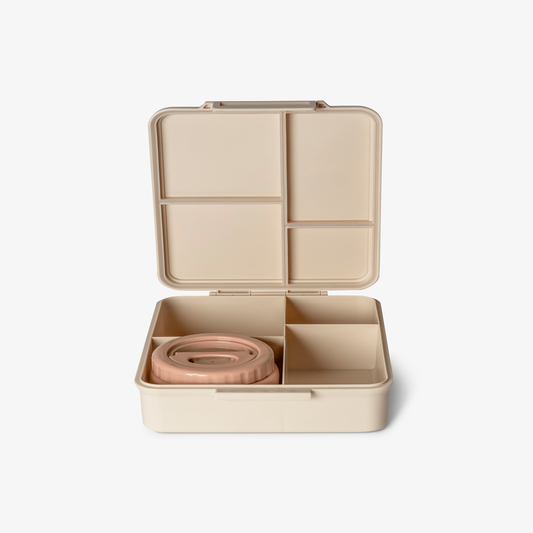 Citron-Grand Lunch Box - 4 Compartments - Ballerina + Food Jar