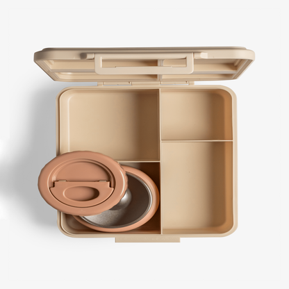 Citron-Grand Lunch Box - 4 Compartments - Ballerina + Food Jar