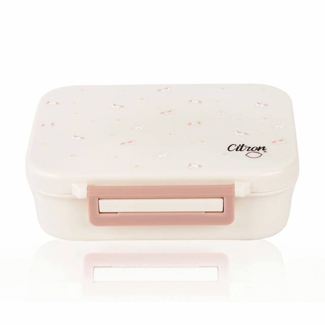 Citron-Absolut Tritan Snack box with 3 Compartments