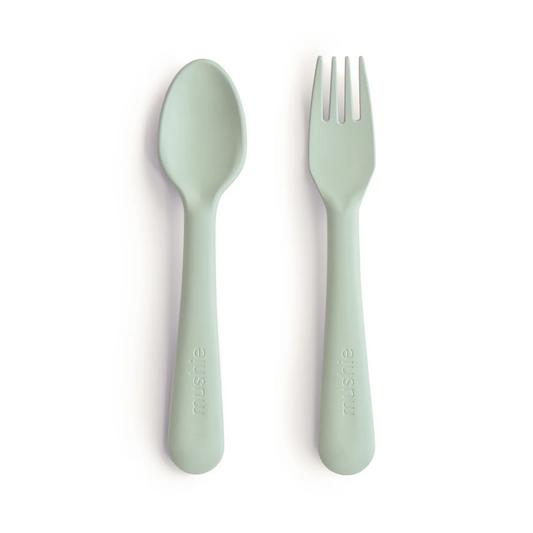 Mushie-Dinnerware Fork And Spoon Set