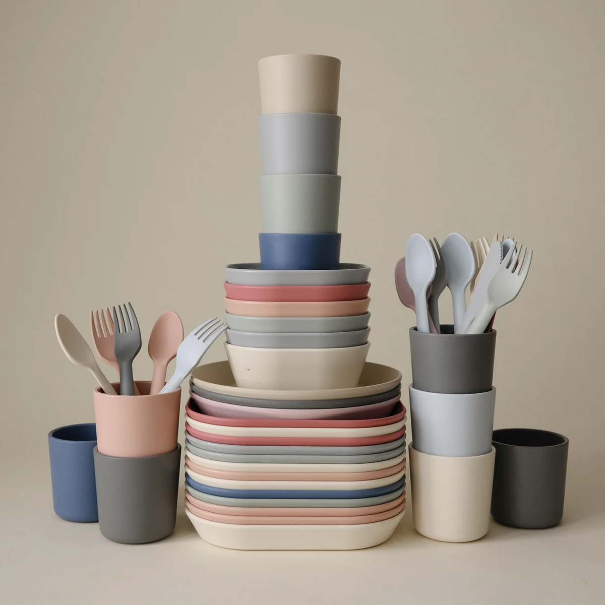 Mushie-Dinnerware Fork And Spoon Set